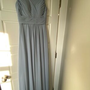 Azazie dusty Blue Evening Gown, prom dress, wedding guest